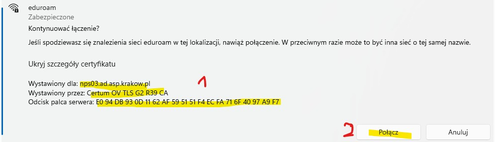 szczegóły certyfikatu